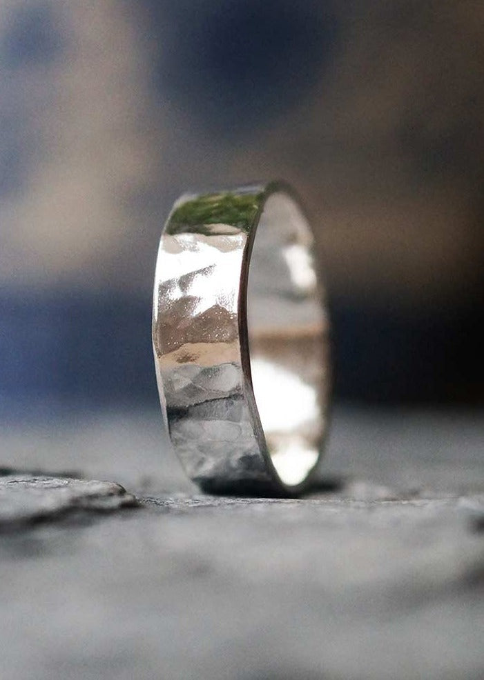 Thin Glimmer Sterling Silver Ring by Sadie Jewellery – The Beach ...