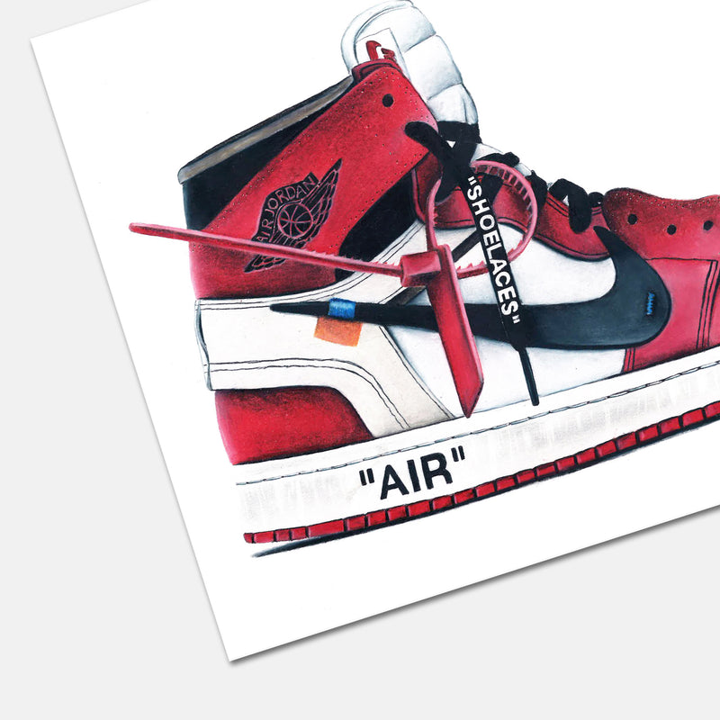 jordan 1 off white drawing