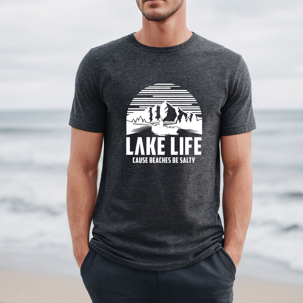 Lake Hair Life Don't Care T shirt Fishing Men Women Kids Tee