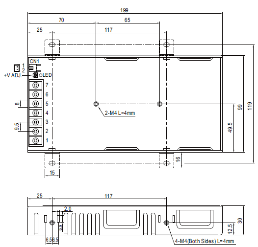 Meanwell RSP-150 Series LED Displays Power Supply Specification