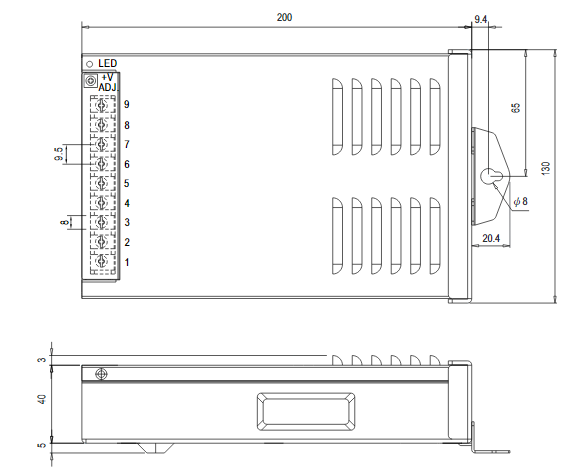 Meanwell ERP-350 Series ERP-350-12 ERP-350-24 LED Displays Power Supply