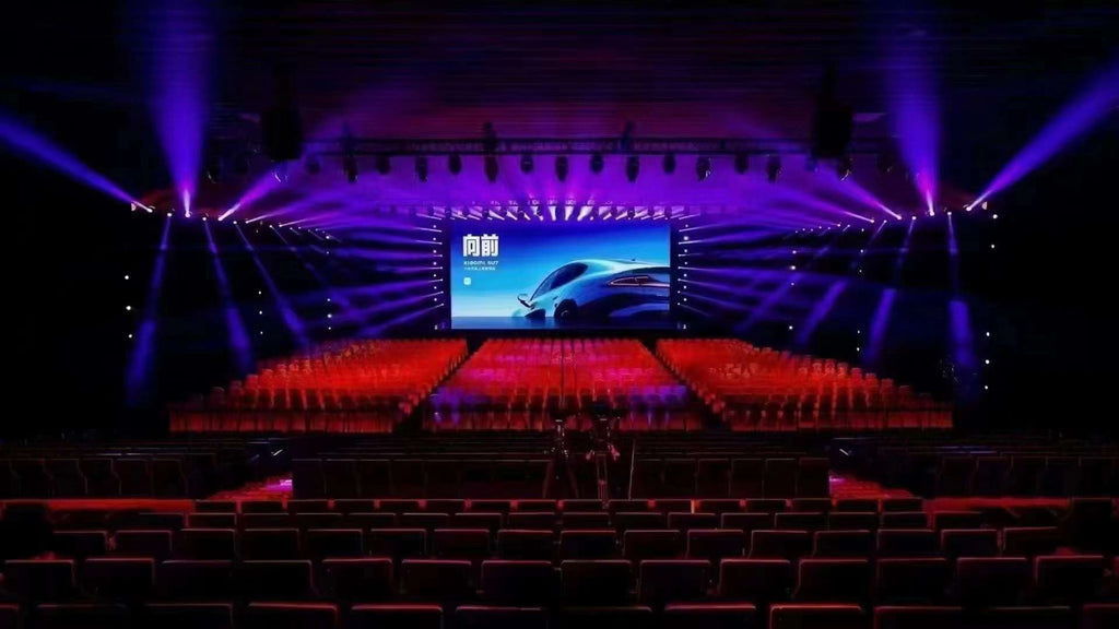 Xiaomi SU7 car launch conference uses Novastar video console C5 Pro + switcher D32