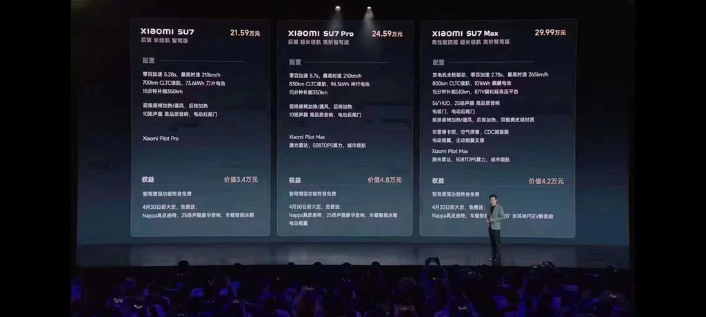Xiaomi SU7 car launch conference uses Novastar video console C5 Pro + switcher D32