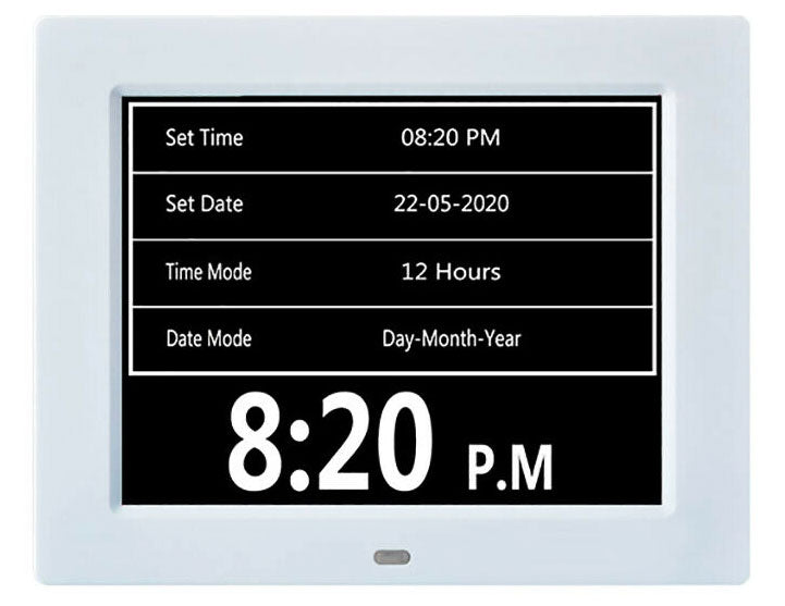 8 Inch Digital Calendar Day Clock