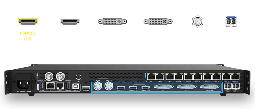 Colorlight X-Series LED Display Controller VX10 VX6 LED Video Processor