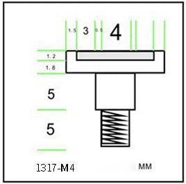 LED Display modules cylinder magnet m4 1317
