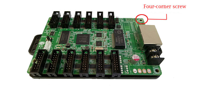 LED receiver card Mounting plate