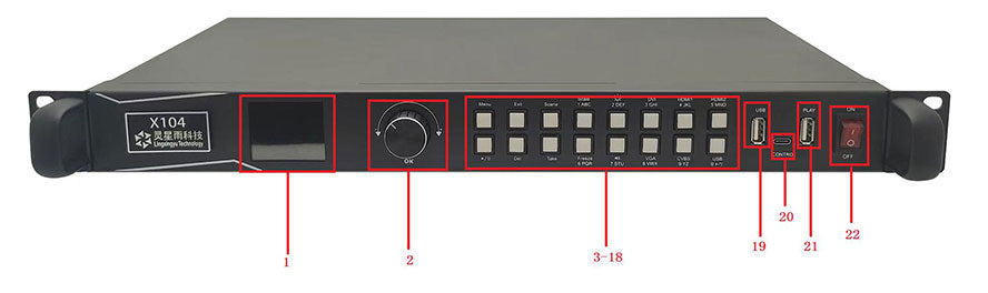 Linsn X102 X104 LED Video Processor 3-in-1 LED Display Controller