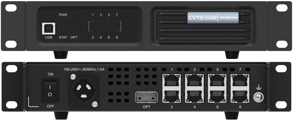 Novastar Fiber Converter CVT8-5GS CVT8-5GM EO Converter Device Fiber Interface