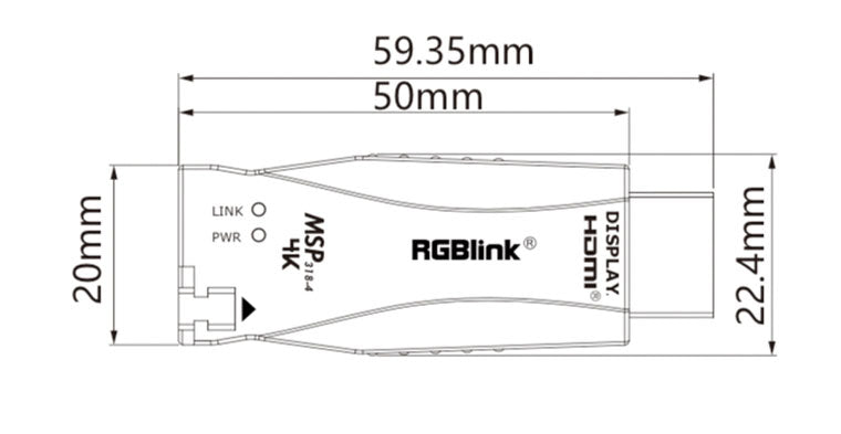 RGBLink MSP Series Signal extenders MSP318-4