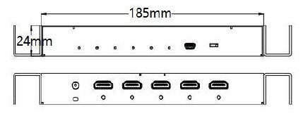 RGBlink DXP H0104 Distributor HDMI 1 Input 4 Output Video Matrix Splitter