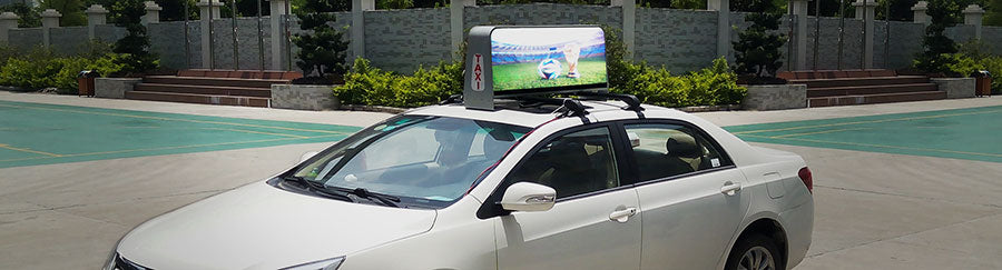 Taxi Top LED Display Screen Car Advertising LED Screen Roof Sign