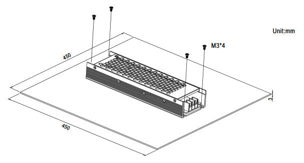 Meanwell ERP-200 Series ERP-200-12 ERP-200-24 LED Displays Power Supply