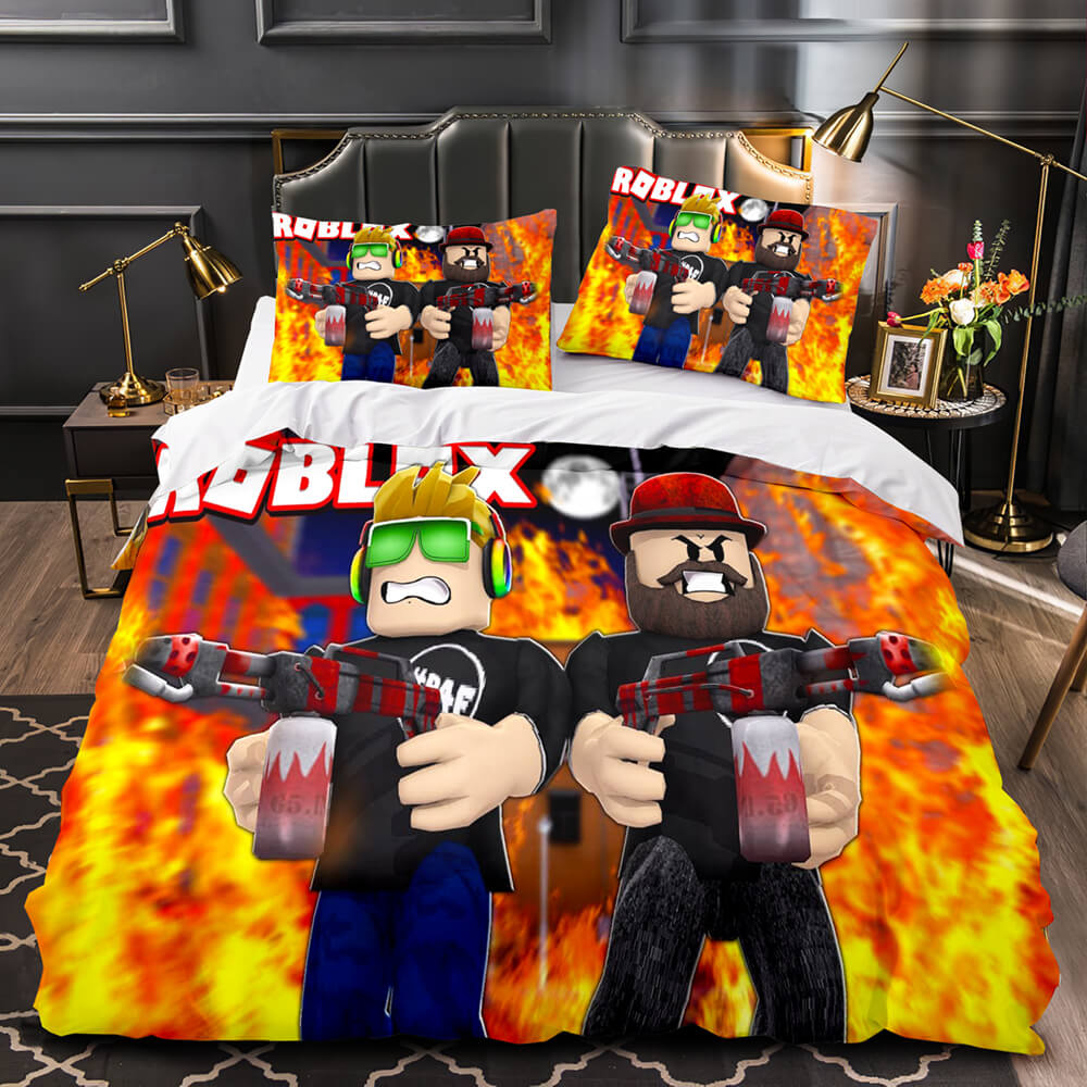 Roblox Cosplay Bedding Set Quilt Duvet Cover Christmas Bed Sheets Sets