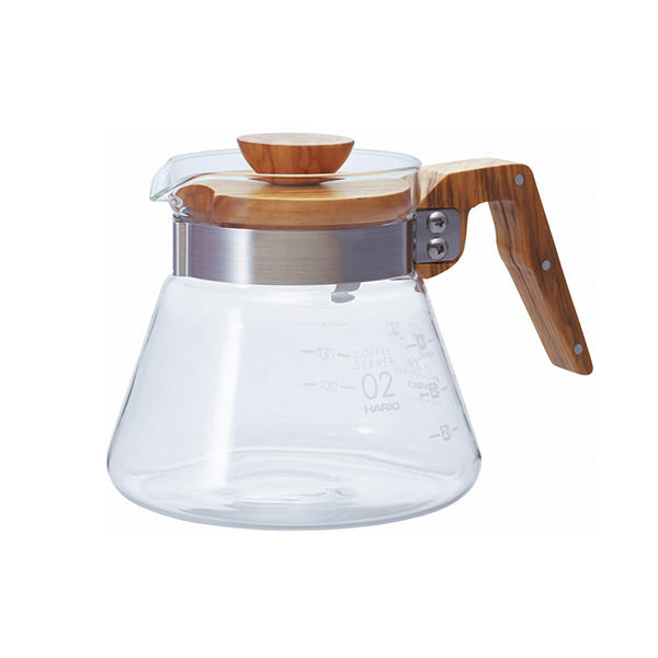 Hario V60 Glass Coffee Server Pour Over Carafe Microwave Safe  700mL, Black: Microwave Safe Coffee Carafe: Coffee Servers