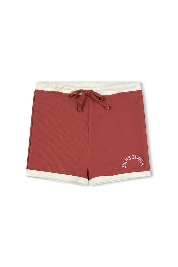 Mini Rib Logo Surf Short - Coral – Zulu & Zephyr