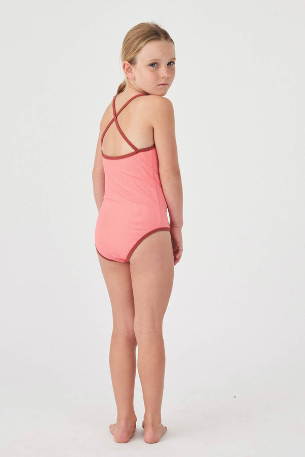 Mini Rib Logo Surf Short - Coral – Zulu & Zephyr