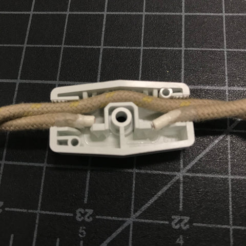 prepared twisted pair wire pressed into switch cover