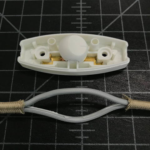 slim switch and parallel cord with wires separated