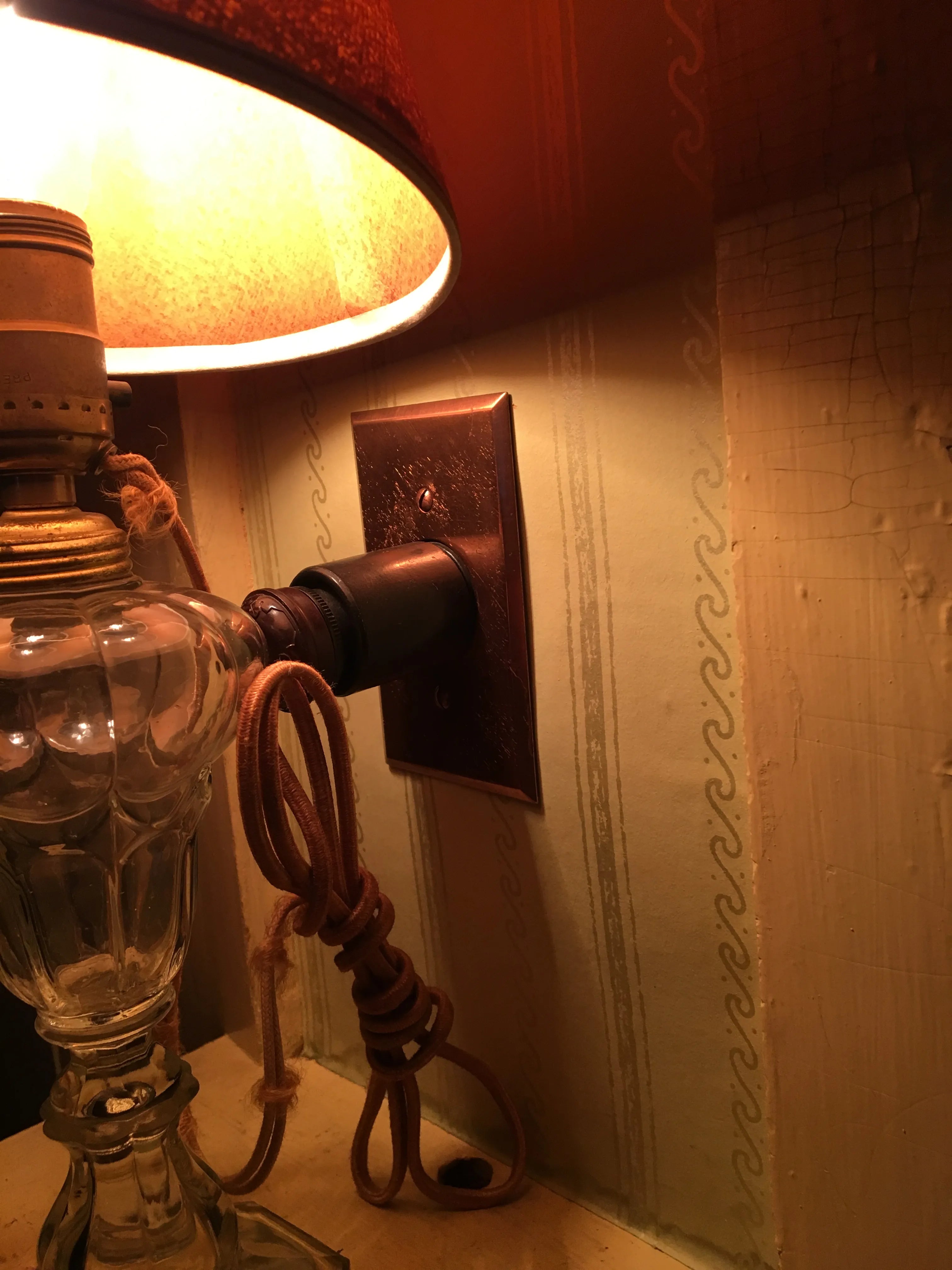 Lamp at Wayside: Home of Authors, Concord, MA