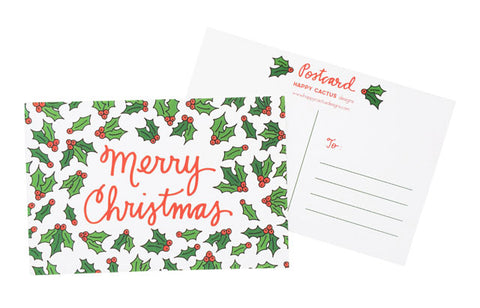 Happy Cactus Designs Christmas Postcards