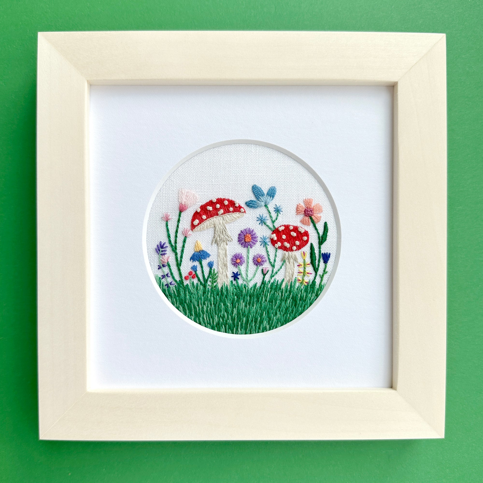 Amanita Muscaria Woodland Embroidery Kit Mushroom Embroidery Set - Little  Sparrow Nest - Craftfoxes