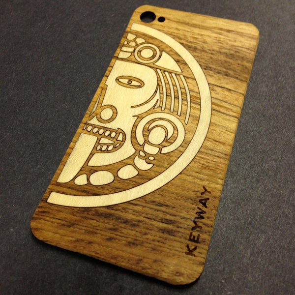 wood iPhone adhesive back