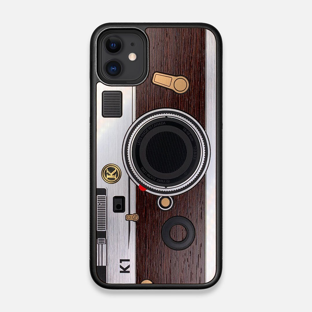 Model K1 | Handmade Silver & Wenge Wood iPhone 11 Case by Keyway