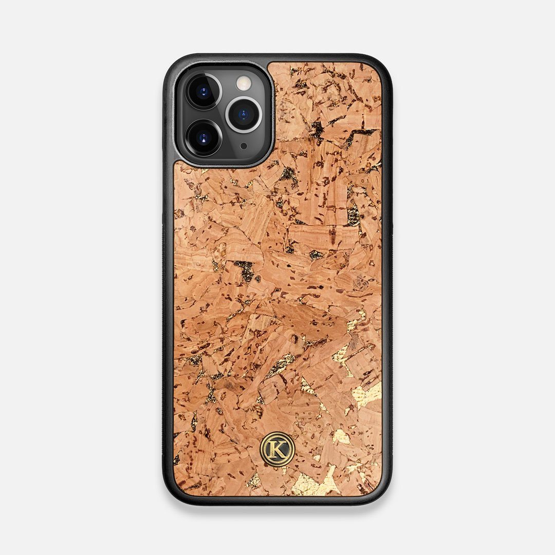Gold Cork Handmade With Gold Fleck In Natural Cork Iphone 11 Pro Case By Keyway