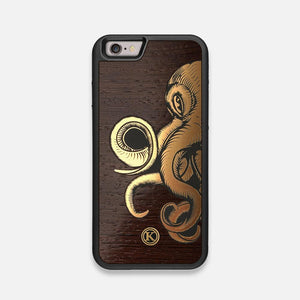 Kraken 2 0 Handmade Gold Wenge Wood Iphone 6 Case By Keyway
