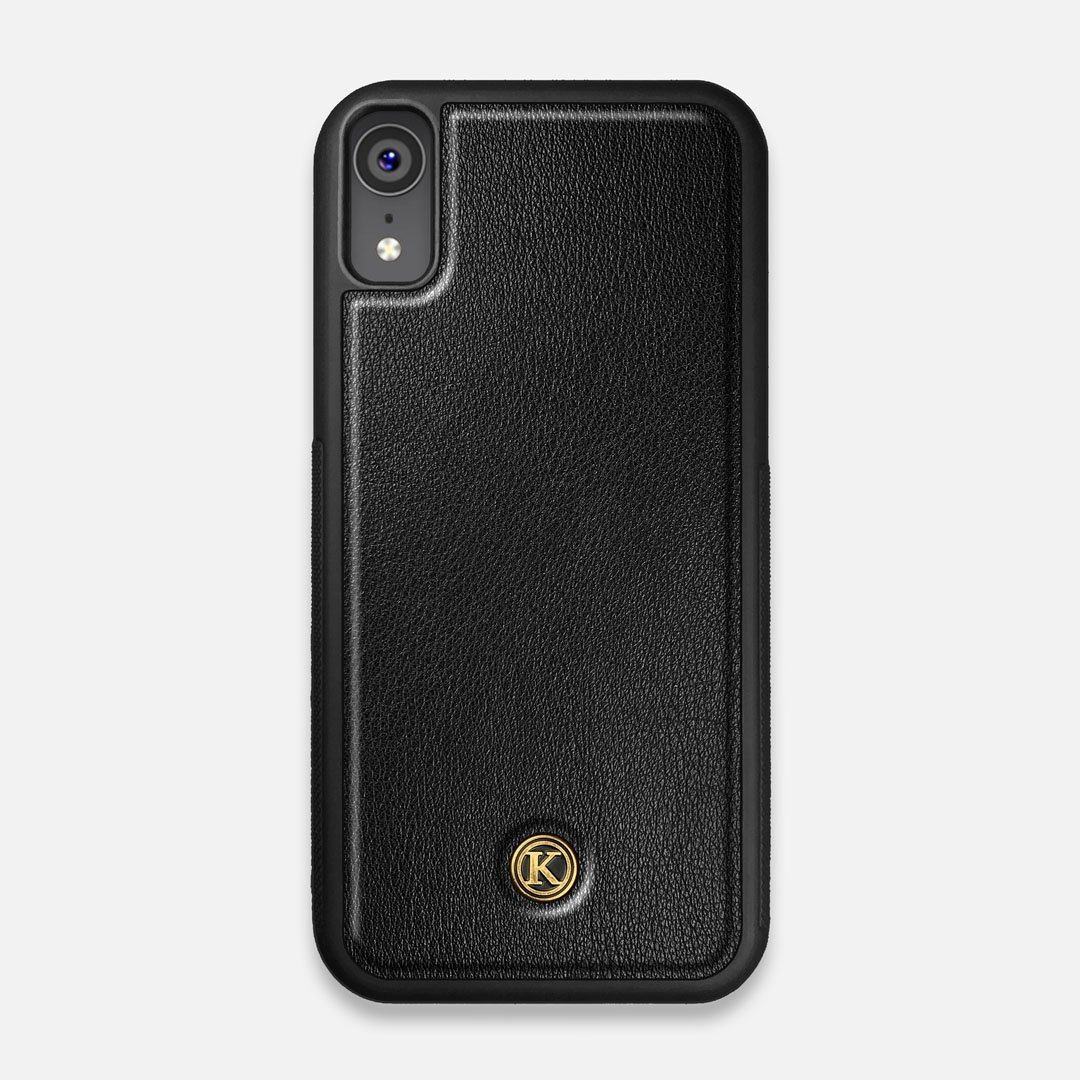 Black Leather | Handmade Clean and Simple Black Leather iPhone XR Case by  Keyway