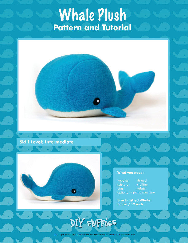 whale plush pattern