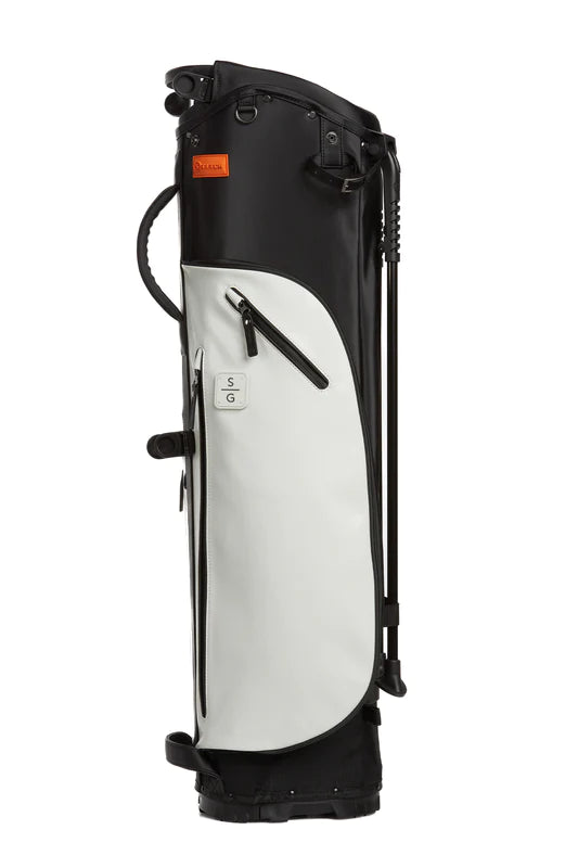 A white SL2 Stitch golf bag