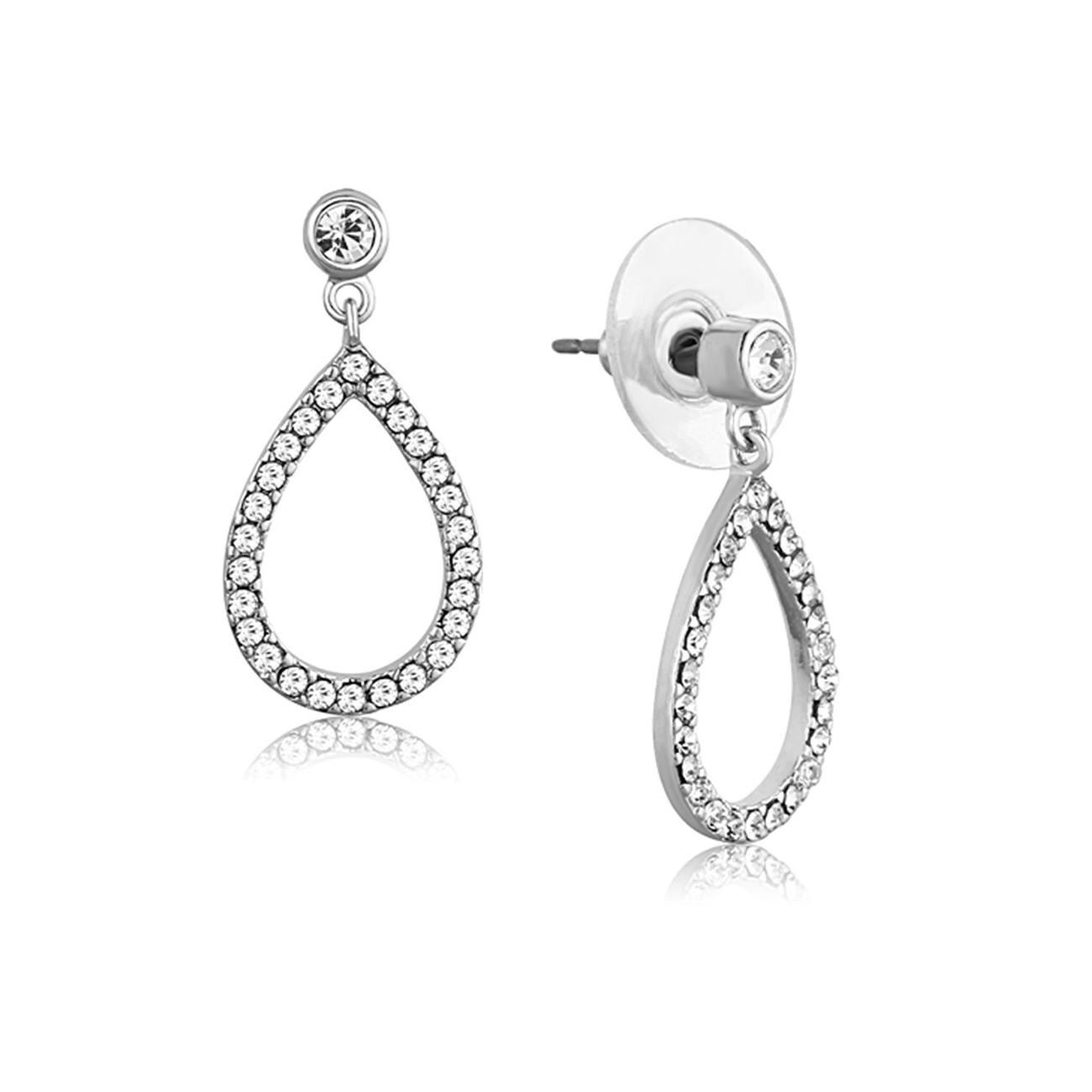 Silver Pears - Classic CZ Pear Shape Earrings