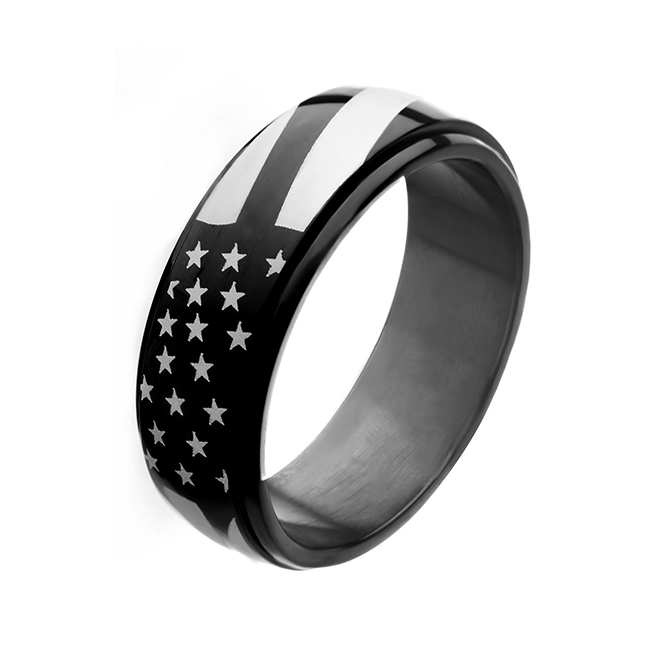 Men's Stainless Steel American Pride 