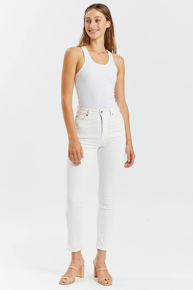 Cropa Cabana Jeans Organic White | Dr Denim Jeans Australia