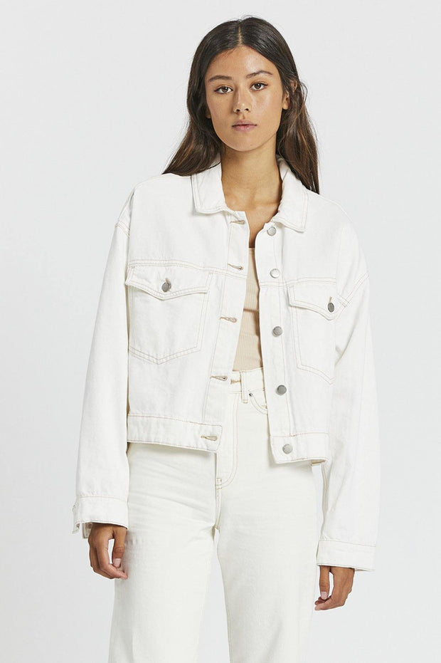 Khalila Cropped Jacket - Light Ecru