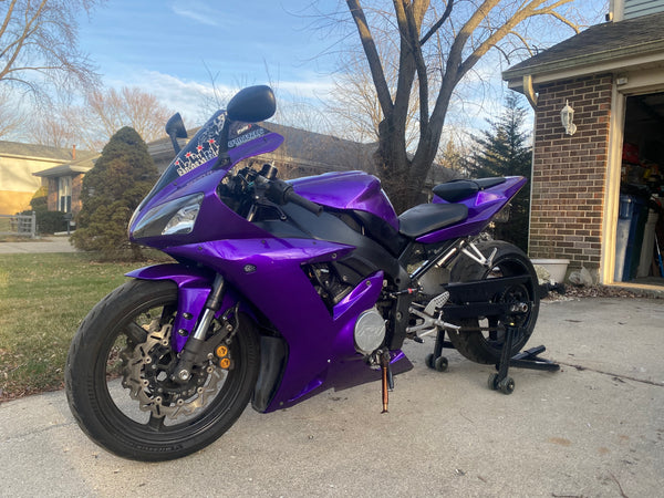 Gloss Purple Motorcycle Wrap