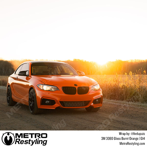 3M 2080 Gloss Burnt Orange Vinyl Wrap | G14