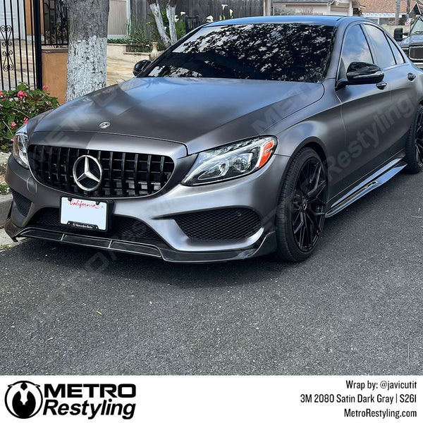 3M 2080 Satin Dark Gray Vinyl Wrap | S261