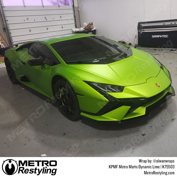 KPMF K75500 Metro Matte Dynamic Lime Vinyl Wrap | K75503