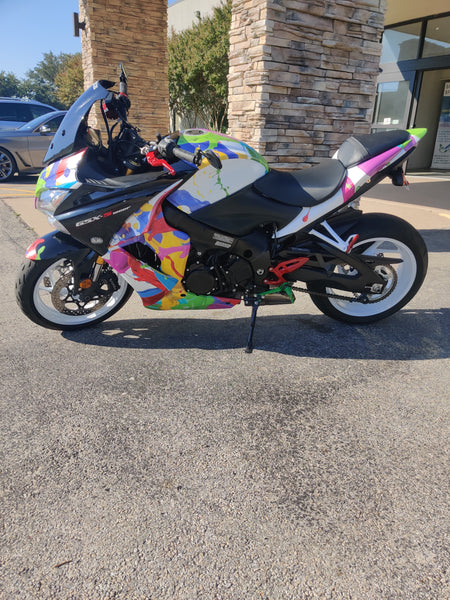 Paint Splatter Motorcycle Wrap
