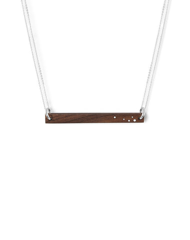 Wood Necklace - 5 Year Anniversary Gift - Liel and Lentz