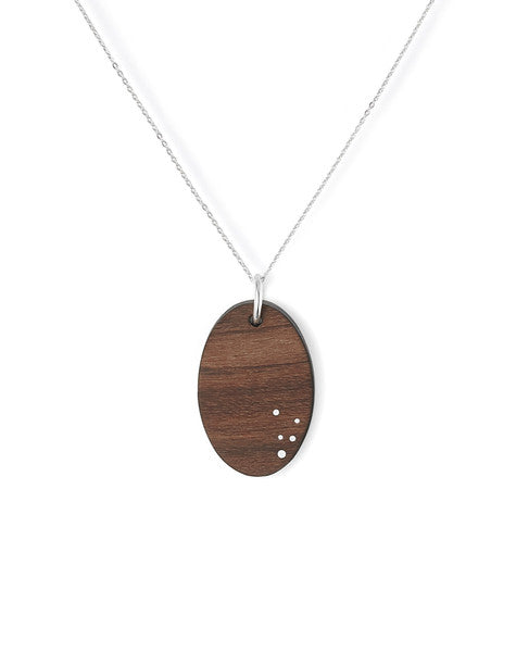 Wood necklace, Wood jewelry, 5 Year anniversary gift for wife