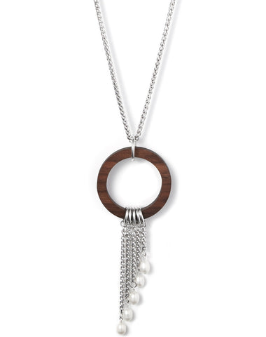 Wood Necklace - 5 Year Anniversary Gift - Liel and Lentz