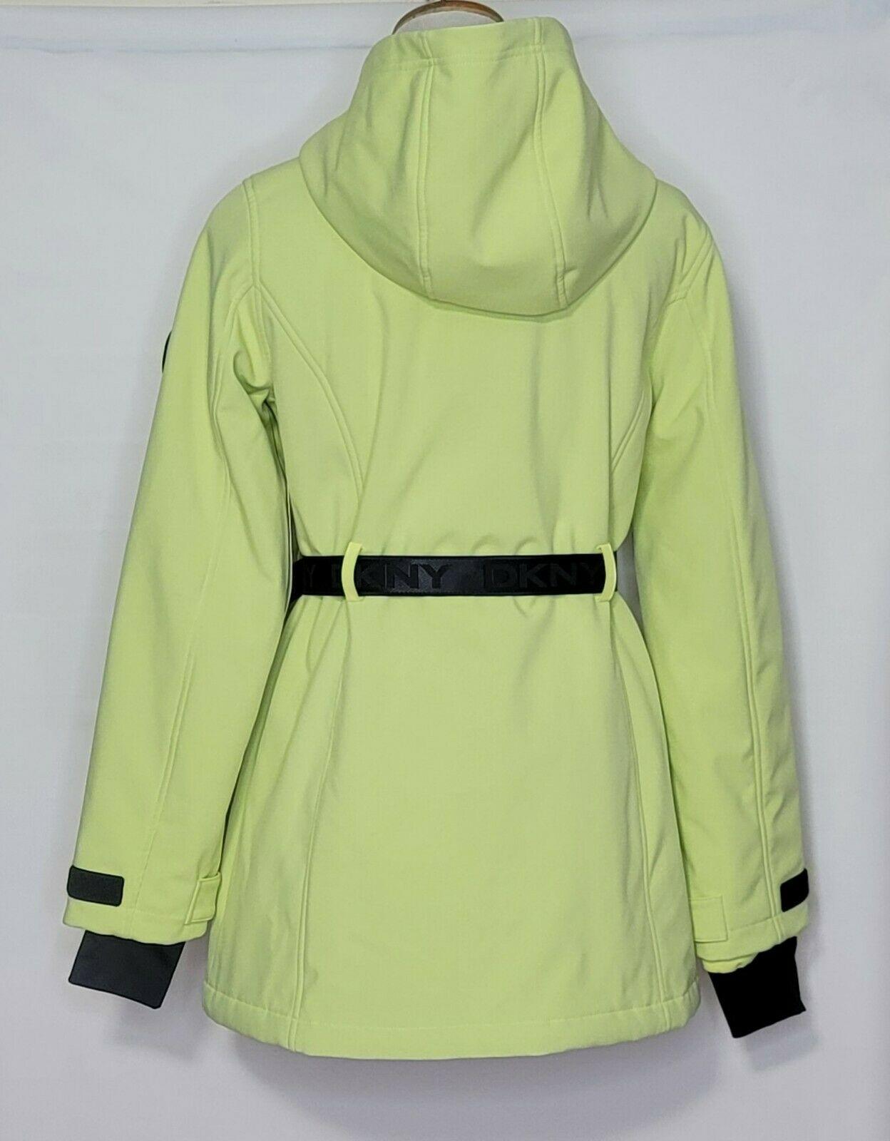 dkny green winter jacket