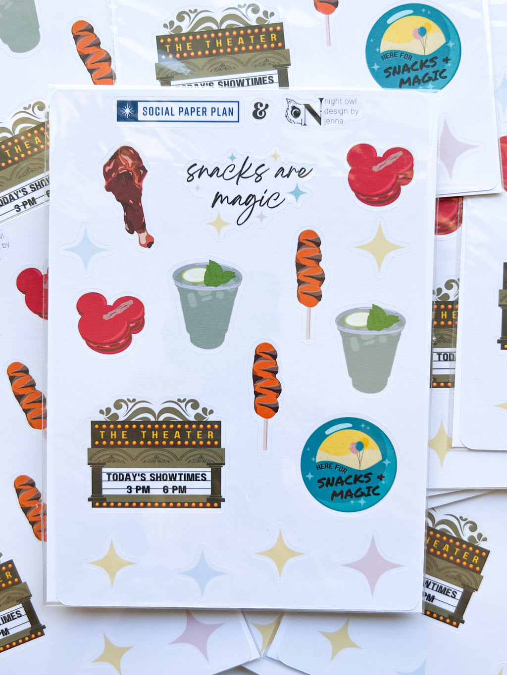 Snacks Sticker Sheet