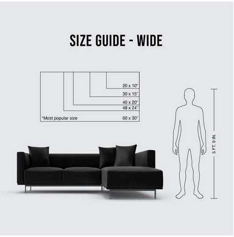 Size guide for posters |Buy online