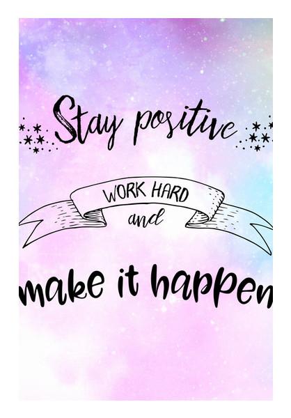 Stay Positive Wall Art Postergully Specials