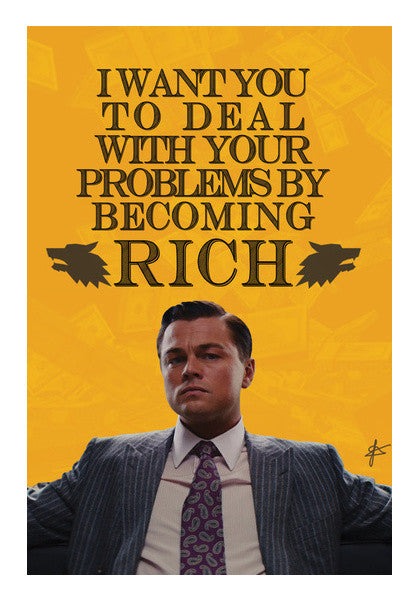 Wolf Of Wall Street Jordan Belfort Quote Wall Art Artist Jason